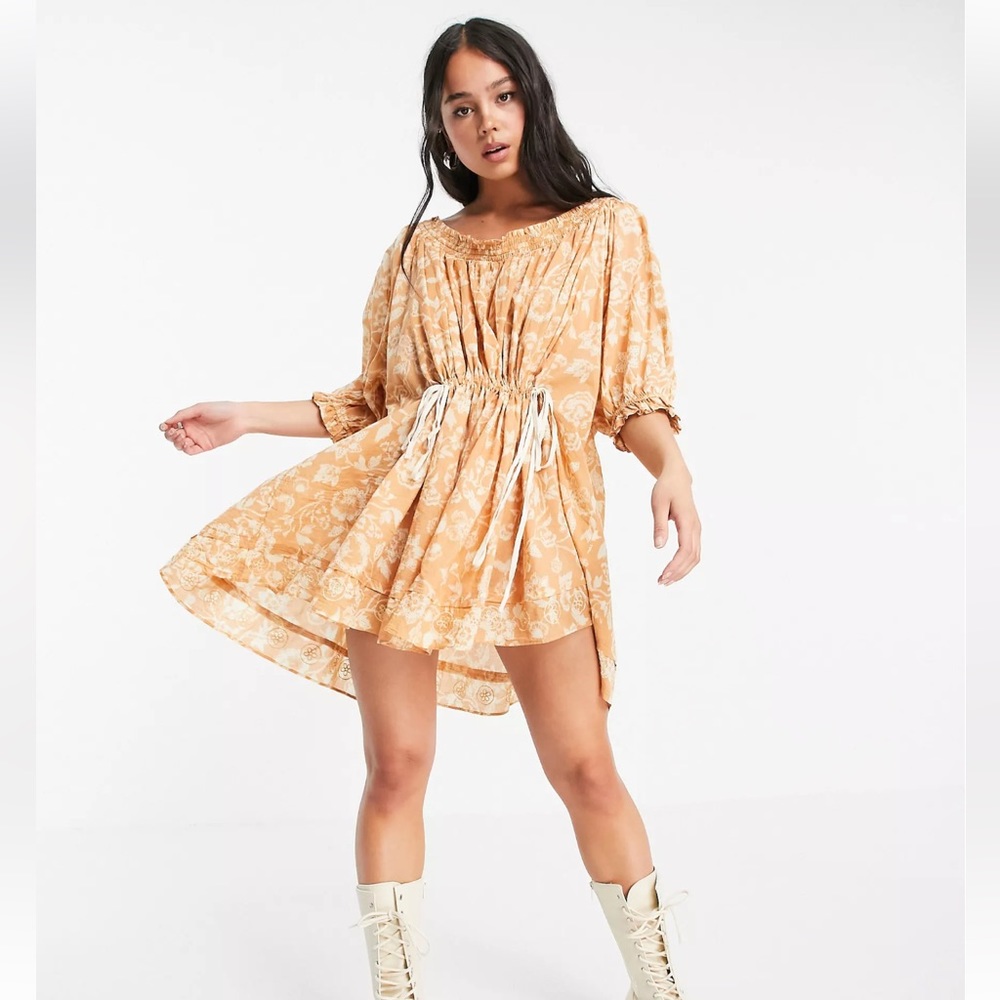 Free People Nora mini smock dress in paisley print